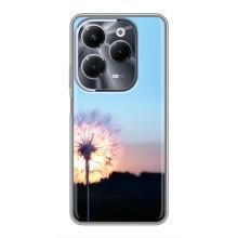 Силіконовий Чохол з кульбабками на Infinix Hot 40 Play – Захід з кульбабкою