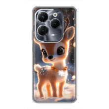 Яскравий чохол для Infinix Hot 40 Play з Зимові Оленята – Оленятко