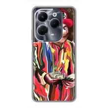 Брендновые Чехлы для Infinix Hot 40 Pro - (PREMIUMPrint) (Mario LV)