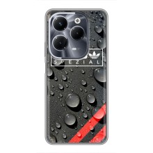 Чехлы Адидас для Infinix Hot 40 Pro (AlphaPrint) (Адидас принт)