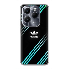 Чехлы Адидас для Infinix Hot 40 Pro (AlphaPrint) (Адидас с полосами)