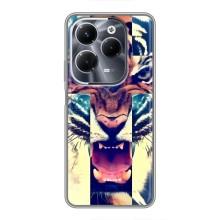 Чехлы с изображением разных животных для Infinix Hot 40 Pro (Яркий Тигр)