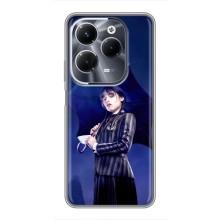 Чехлы с принтом Уэнсдей на Infinix Hot 40 Pro – Уэнсдей с зонтом