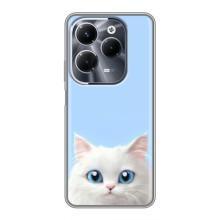Чехол на тематику: Коты для Infinix Hot 40 Pro – Белый кот