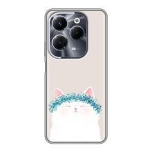 Чехол на тематику: Коты для Infinix Hot 40 Pro – Белый котик