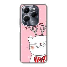 Чехол на тематику: Коты для Infinix Hot 40 Pro – Зимний кот