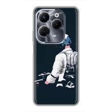 Силиконовый чехол с картинкой "Герой Pubg" на Infinix Hot 40 Pro – В экиперовке