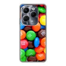 Чехол с изображением  вкусной еды для Infinix Hot 40 Pro – Разноцветные M&M'S
