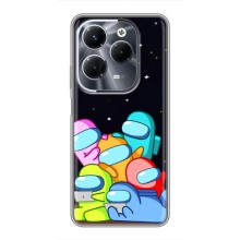 Чехол Амонг Ас для Infinix Hot 40 Pro (AlphaPrint) (Скины в космосе)