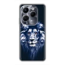 Чохол з картинкою на Infinix Hot 40 Pro – Лев – синій