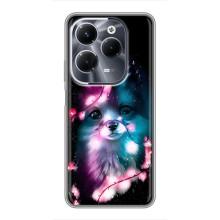 Чехол с Лисичкой для Infinix Hot 40 Pro – Черная Лиса