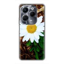 Чохол з ромашками на Infinix Hot 40 Pro – Біла ромашка