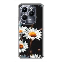 Чохол з ромашками на Infinix Hot 40 Pro – Білі ромашки