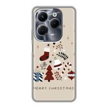 Чохол Санта Клаус для Infinix Hot 40 Pro – Merry Christmas