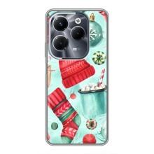 Чохол Санта Клаус для Infinix Hot 40 Pro – Одяг