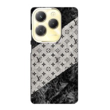 Чехол Стиль Louis Vuitton на Infinix Hot 40 Pro – LV на белом