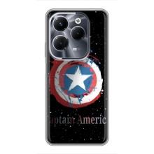 Чехол с Щитом Капитана Америки на Infinix Hot 40 Pro – Щит Капитана