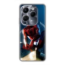 Чехол Супергерой Человека Паука на Infinix Hot 40 Pro – Паук на доме