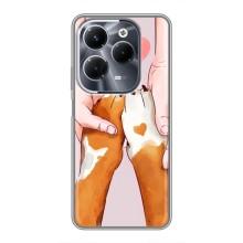 Чехол (ТПУ) Милые собачки для Infinix Hot 40 Pro (Любовь к собакам)