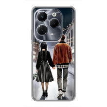 Чехол с дизайном Венздей 2 на Infinix Hot 40 Pro (Уэнсдей и Тайлер)