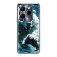 Чохол з картинкою 'Хижаки' для Infinix Hot 40 Pro – Ведмідь