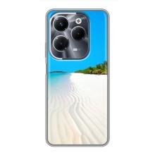 Летний Чехол на Infinix Hot 40 Pro – Море песок