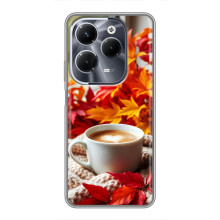 Чохол з унікальним дизайном 'Осінь з кавою' для Infinix Hot 40 Pro