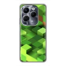 Чехлы для Infinix Hot 40 Pro (Персонажи Майн Крафт) (Текстура)
