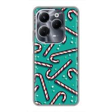 Силіконовий бампер на різдво для Infinix Hot 40 Pro (Льодяники)