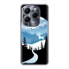 Силіконовий бампер на різдво для Infinix Hot 40 Pro (Різдвяний Олень)