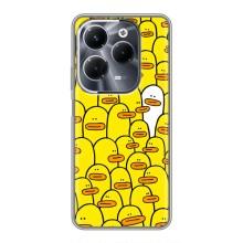 Силиконовый бампер с картинкой животных для Infinix Hot 40 Pro (Особенный)