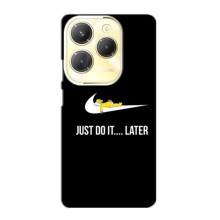 Силиконовый Чехол на Infinix Hot 40 Pro с картинкой Nike – Later