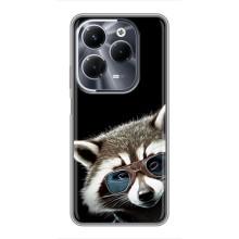 Силиконовый Чехол с Енотами на Infinix Hot 40 Pro – Стильный Енот