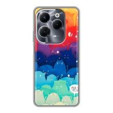 Силіконовий чохол з котиком для Infinix Hot 40 Pro (Mew)