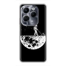 Силиконовый Чехол с принтом "Космонавты" на Infinix Hot 40 Pro – Космонавт