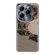 Чохол з принтом Формула 1 на Infinix Hot 40 Pro – Боліди на трасі
