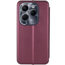 Шкіряний чохол-книжка Classy для Infinix Hot 40 / 40 Pro / Tecno Spark 20 Pro – Бордовий