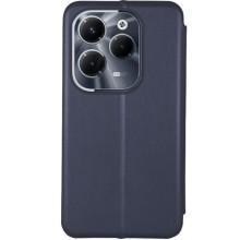 Кожаный чехол-книжка Classy для Infinix Hot 40 / 40 Pro / Tecno Spark 20 Pro – Темно-синий