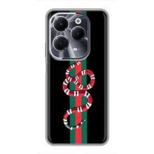 Чехлы Бренд GUCCI для Infinix Hot 40 – Змей Гуччи