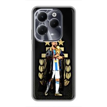 Чехлы для Infinix Hot 40 (Leo чемпион) (AlphaPrint) (Месси Король)