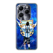 Чехлы для Infinix Hot 40 (Leo чемпион) (AlphaPrint) (Месси сборная)