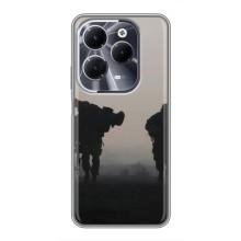 Чехлы на военную тематику для Infinix Hot 40 – Бой солдат