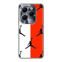 Чохли для Infinix Hot 40 - з картинкою JORDAN (AlphaPrint) (Лого Джордан)