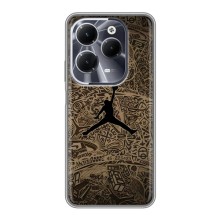 Чохли для Infinix Hot 40 - з картинкою JORDAN (AlphaPrint) (Logo Jordan)