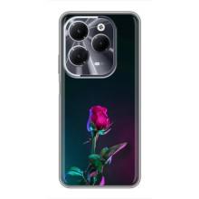 Чехлы с принтом Розочки для Infinix Hot 40 – Ночная роза