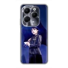 Чохол з картинкою Венсдей на Infinix Hot 40 – Венсдей з парасолькою