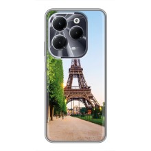Чохол Ейфелева Вежа Infinix Hot 40 - (AlphaPrint) (Дорога до Парижу)