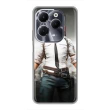 Силиконовый чехол с картинкой "Герой Pubg" на Infinix Hot 40 – Пабг