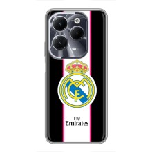 Чехол для Infinix Hot 40 с принтом (Лого Real Madrid)