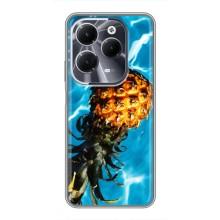 Чехол с изображением  вкусной еды для Infinix Hot 40 – Ананас